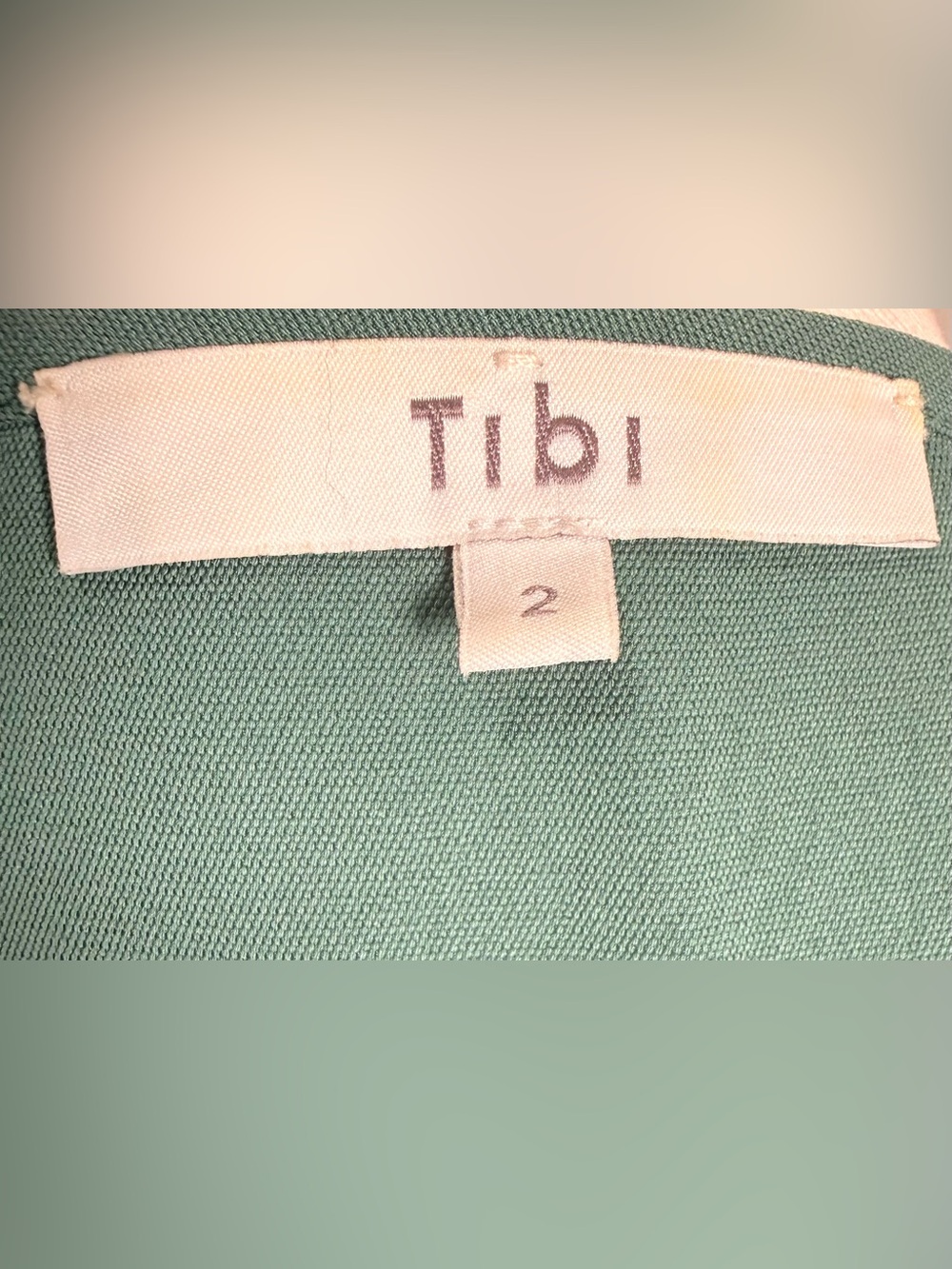 Tibi Juniper Green Cold Shoulder Suspender Strap Mini Dress Size 2 - Picture 9 of 11